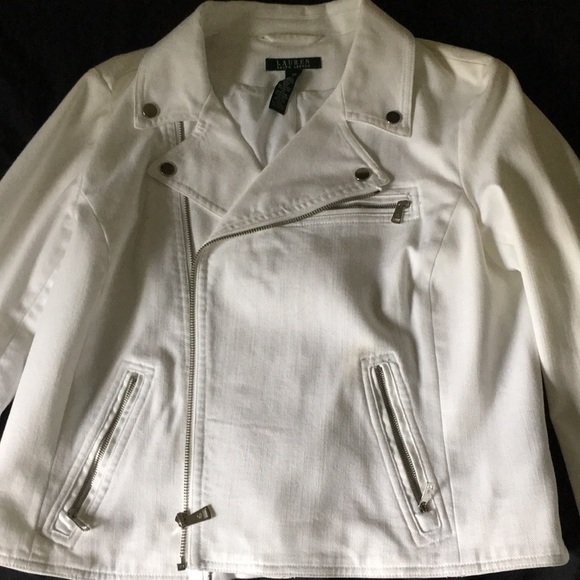 White Ralph Lauren Denim Jacket - Picture 2 of 5